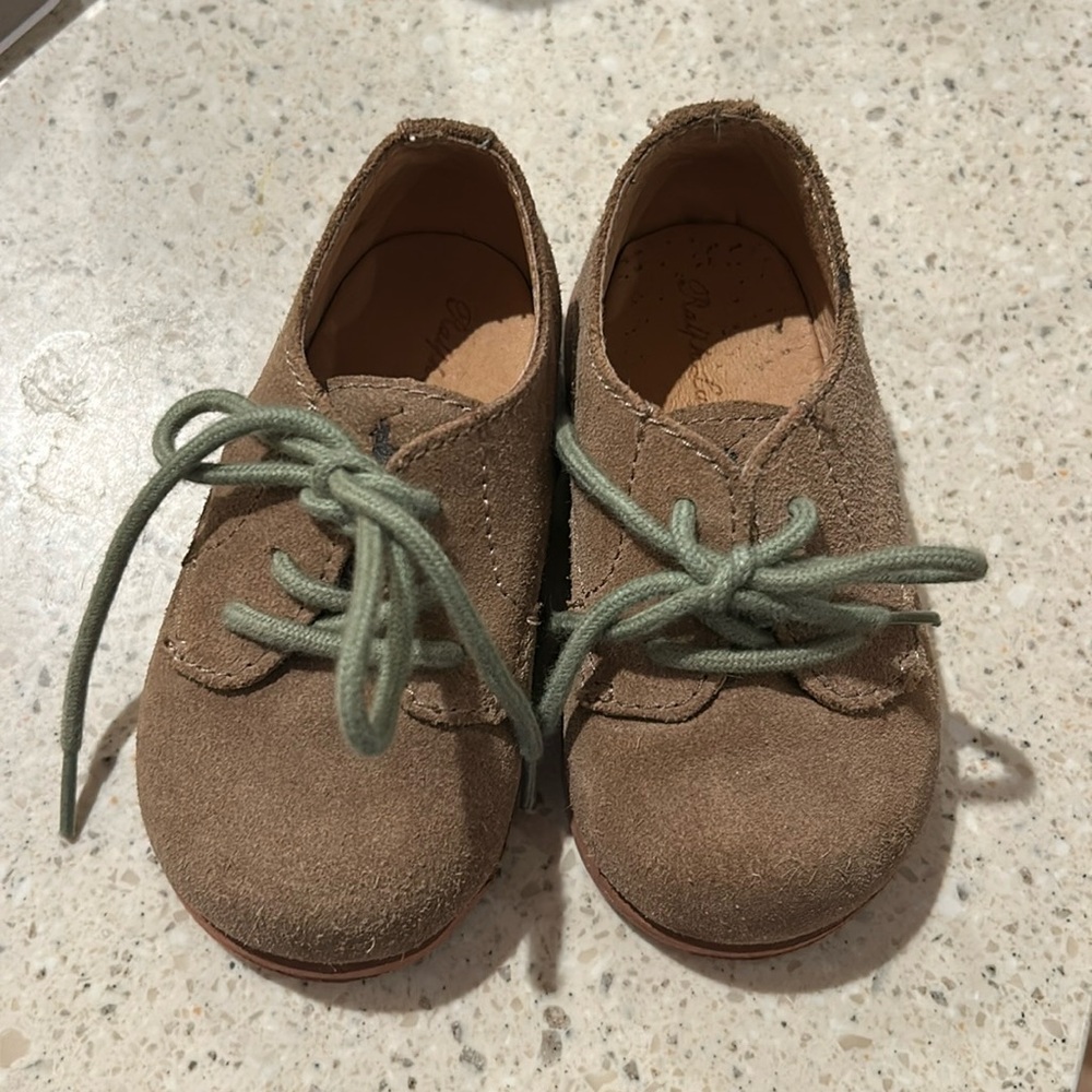 Toddler Ralph Lauren buck suede Oxford shoes size 4